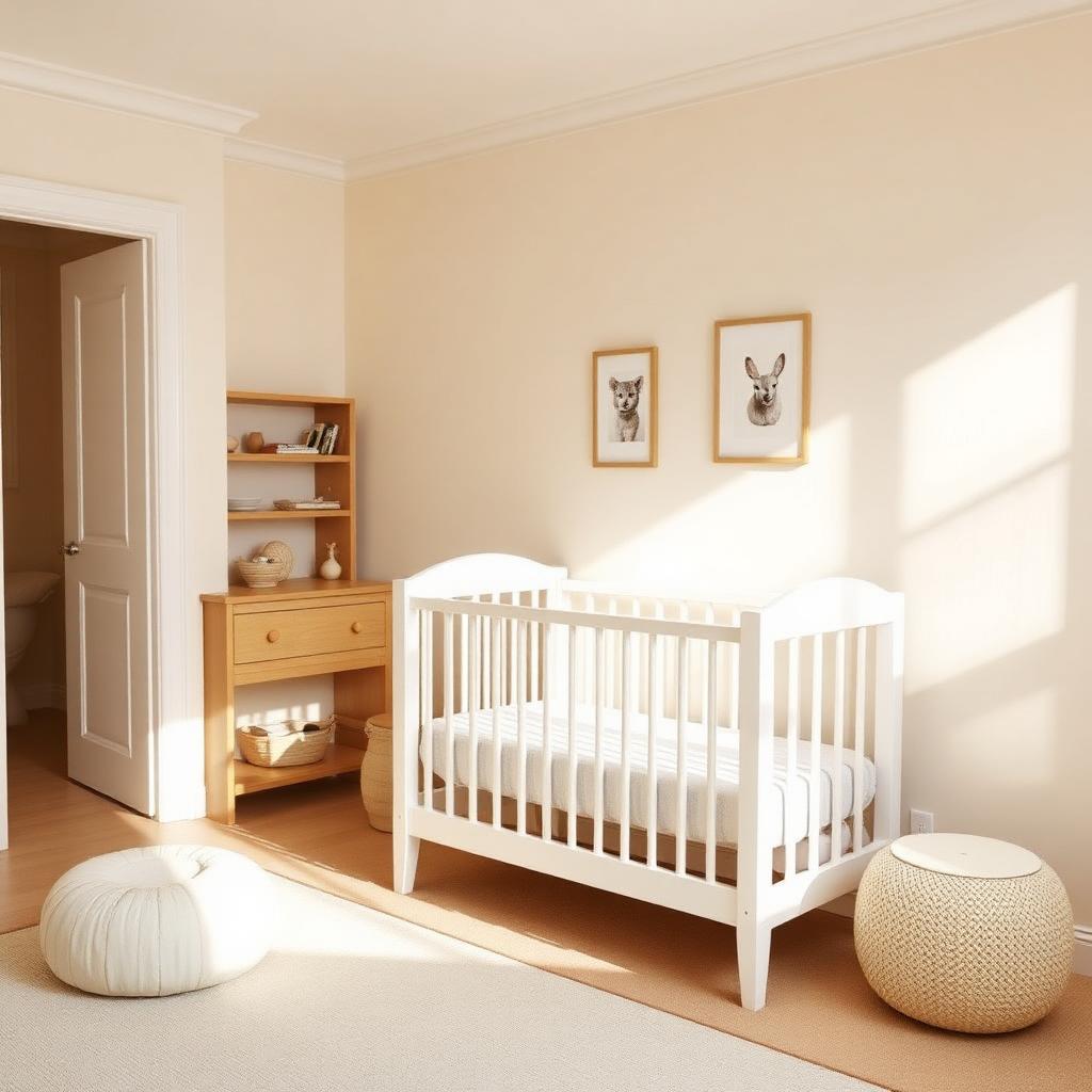 Full-Size Baby Crib (White)