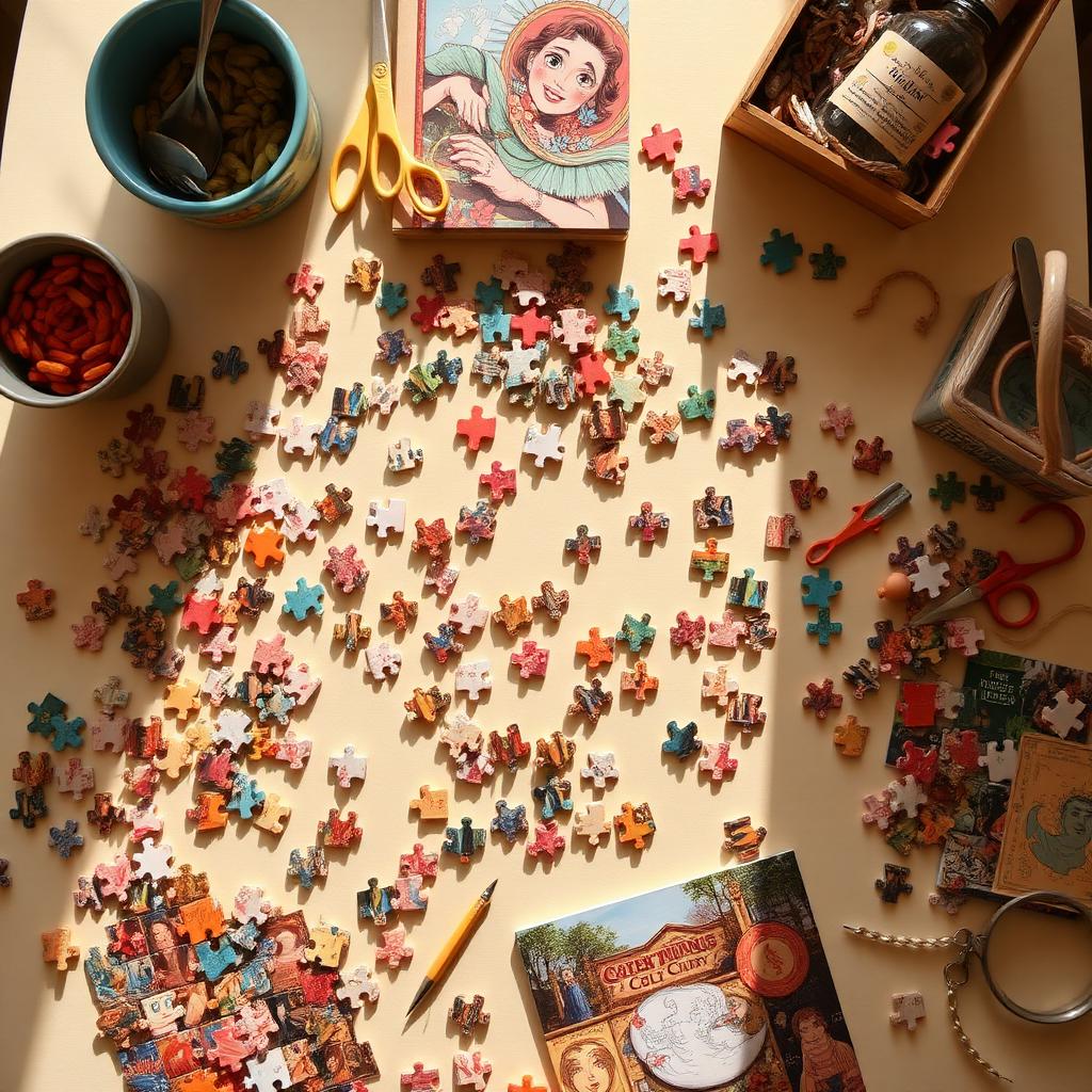 Puzzles + Craft Supplies